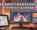 AI漫剧影视级制作与商业路径全流程实战教学，手带你从0打造AI爆款漫剧