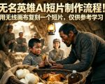 无名英雄AI短片制作流程！用无线画布复刻一个短片，仅供参考学习