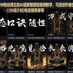 抖音21W粉丝博主的AI道家智慧短视频教学，可进创作者伙伴计划|分成计划|收徒接商单等