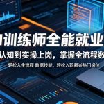 AI训练师全能就业课，从行业认知到实操上岗，掌握全流程数据技能，轻松入职新兴热门岗位